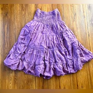 Small/medium Cotton Flower mid-length Skirt